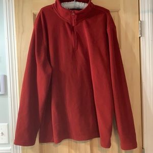 St. John’s Bay red half zip fleece jacket!